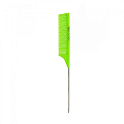 Keratin Tools Расческа карбоновая с металл. хвостиком зеленая